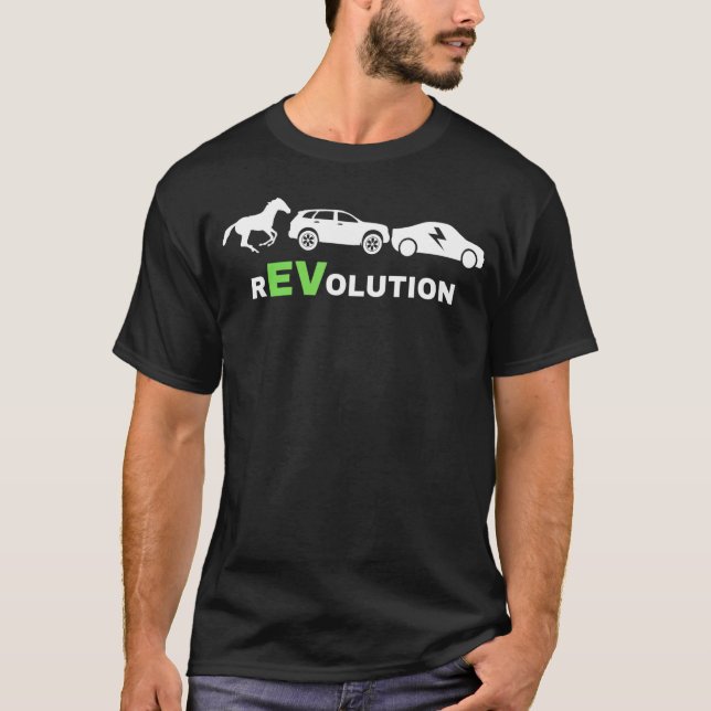EV Revolution Drive E Cars EV Life Electric Veh T-Shirt (Vorderseite)