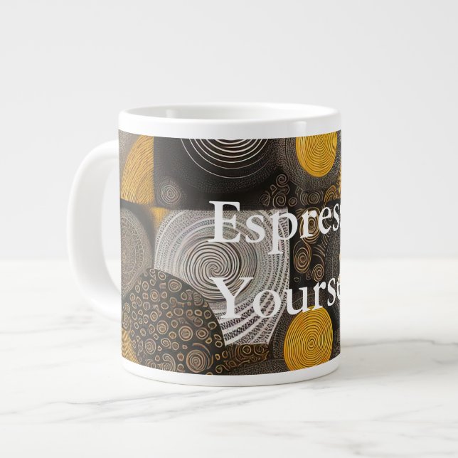 Eva 2 Abstract Design Specialty Tasse (Vorderseite Links)