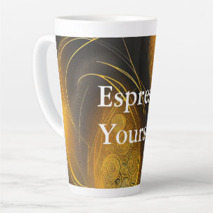 Eva 3 Abstract Design Latte Tasse