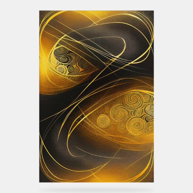 Eva 3 Abstraktes Design Akryllische Beschriftung Acrylschild (Vorderseite)