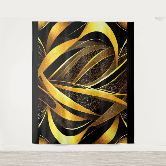 Eva 4 Abstract Design Tapestry Wandteppich (Vorderseite)