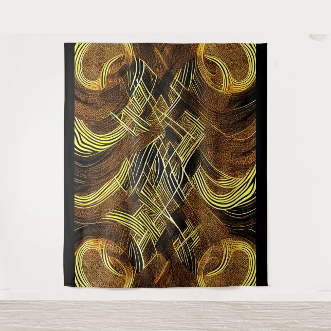 Eva 6 Abstract Design Tapestry Wandteppich (Vorderseite)