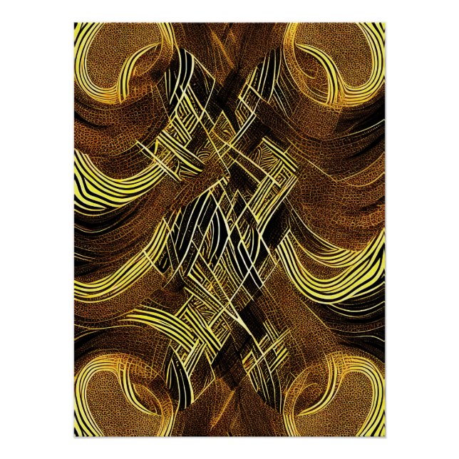 Eva 6 Abstraktes Design-Poster Poster (Vorderseite)