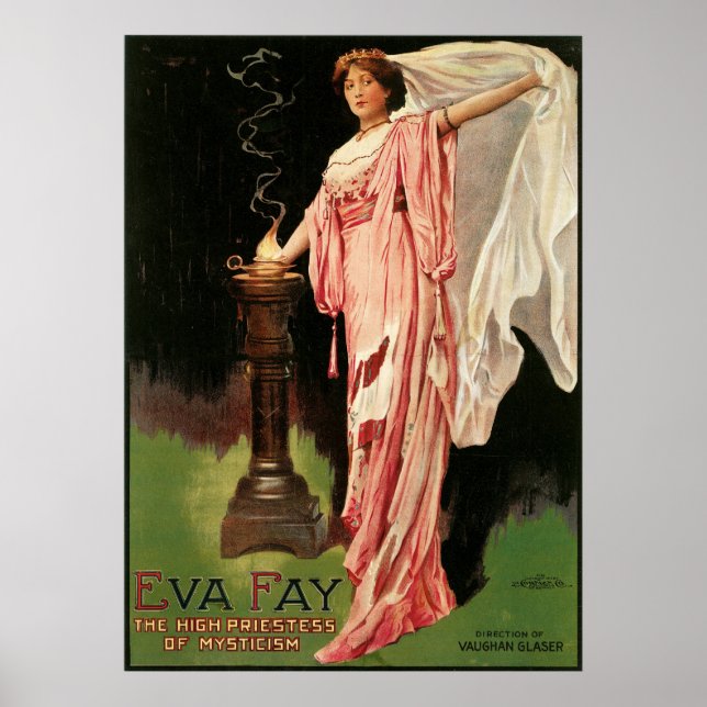 Eva Fay ~ The High Priestess of Mysticism Magic Poster (Vorne)
