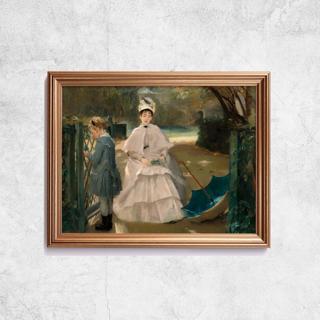 Eva Gonzales Kindermädchen und Kinderimpressionism Poster (Eva Gonzales Nanny And Child Impressionism Art Poster
)