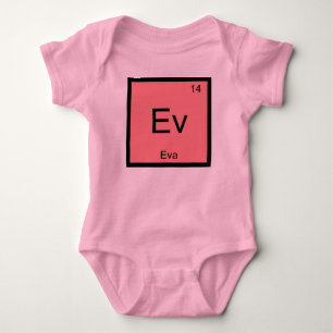 Eva Name Chemie Element Periodensystem Baby Strampler