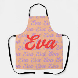 Eva Name Repetiermuster-Design Schürze