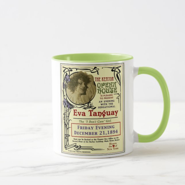 Eva Tanguay Keator Opernhaus Jugendstil-Poster Tasse (Rechts)