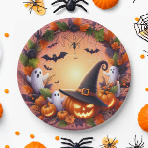 Eva verzaubert - Festliche Halloween-Teller Pappteller