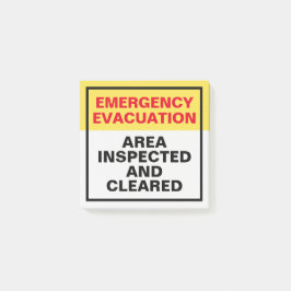 Evakuierungstür-Statusetiketten für Büros Post-it Klebezettel