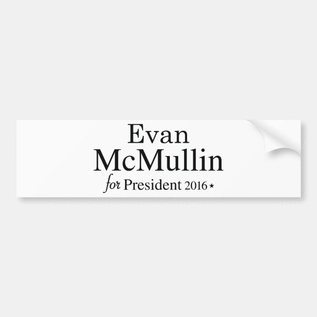 Evan McMullin für Präsident Autoaufkleber (Vorne)