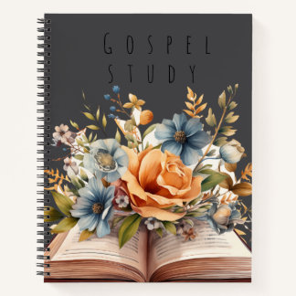Evangelien-Studienheft | Florales Bibel-Studienjou Notizbuch