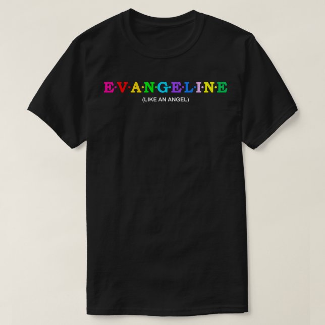 Evangeline wie ein Engel T-Shirt (Design vorne)