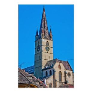 Evangelischer Kirchturm, Sibiu Fotodruck