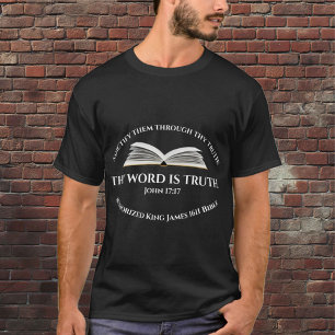 Evangelium Johannes Bibel Verse Wort Gottes Dunkel T-Shirt