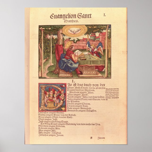 Evangelium von St. Matthew, Buch I Poster (Vorne)
