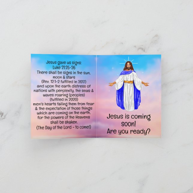 Evangeliumstraktat Karte (Innenseite)