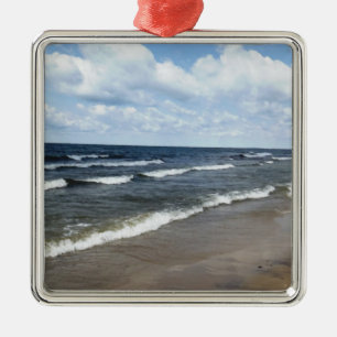 Evangola Staat Park - Lake Erie Silbernes Ornament