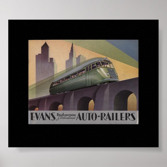 Evans Auto Railers in den 30er Jahren Poster (Vorne)