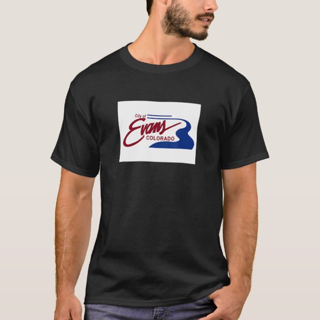 Evans Colorado Flag T-Shirt (Vorderseite)