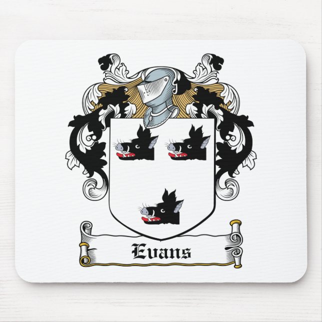 Evans-Familienwappen Mousepad (Vorne)