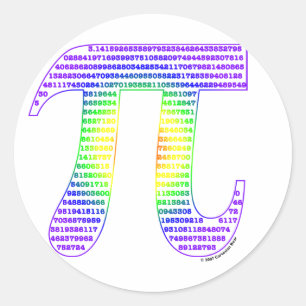 Evan's Pi #1 Runder Aufkleber