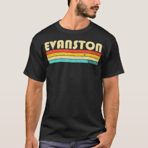 EVANSTON IL ILLINOIS Funny City Zuhause Roots Retr T-Shirt