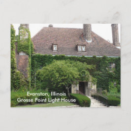 Evanston, Illinois, Großes Point Light House Postkarte