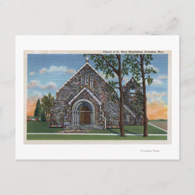 Evanston, WY - Church of St. Mary Magdalene View Postkarte (Vorderseite)