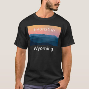 Evanston Wyoming Mountain Sonnenuntergang T-Shirt