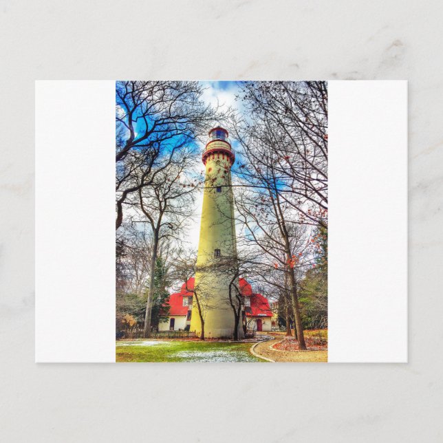 Evanston's Light House Postkarte (Vorderseite)