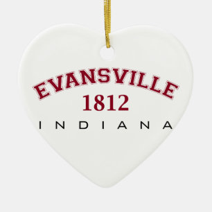 Evansville, HEREIN - 1812 Keramikornament