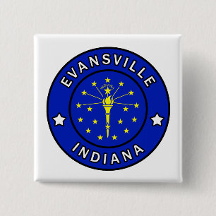Evansville Indiana Button