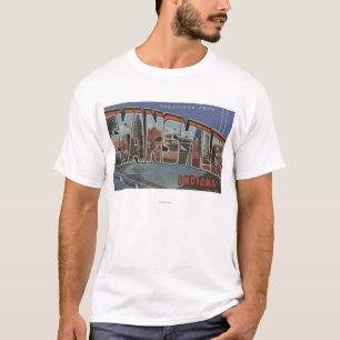 Evansville, Indiana - große Buchstabe-Szenen T-Shirt