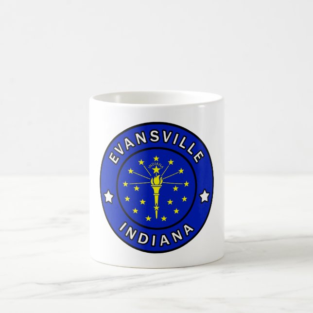 Evansville Indiana Kaffeetasse (Mittel)