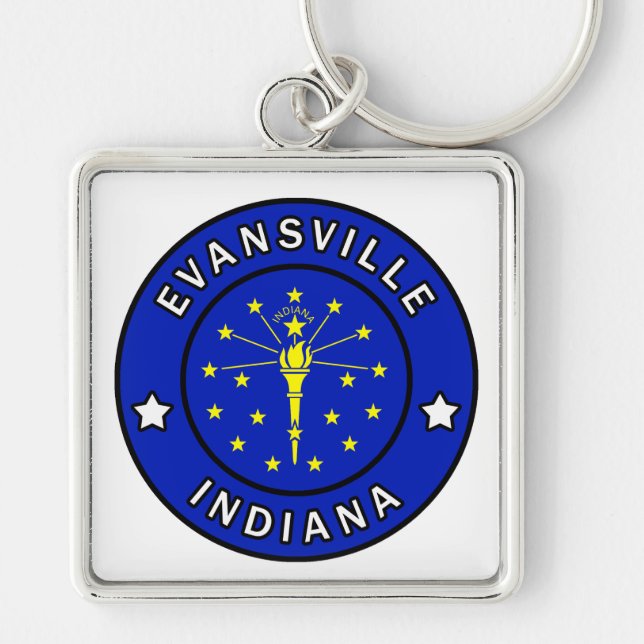 Evansville Indiana Schlüsselanhänger (Vorne)