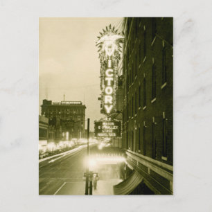 Evansville Indiana Siegtheater Vaudeville Postkarte