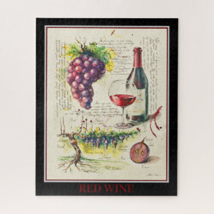 EVE bemalt Red Wine Puzzle