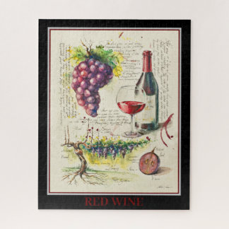 EVE bemalt Red Wine Puzzle