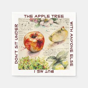 EVE Gemälde Illustration von Apple Serviette