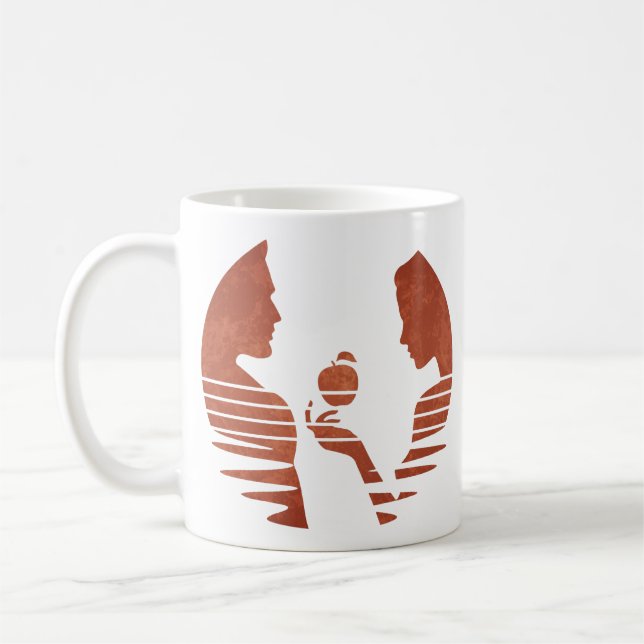 Eve Hand an Adam, Grunge Version 3/3 Kaffeetasse (Links)