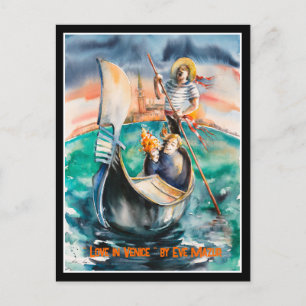 EVE Liebe in Venedig, Italien Postkarte