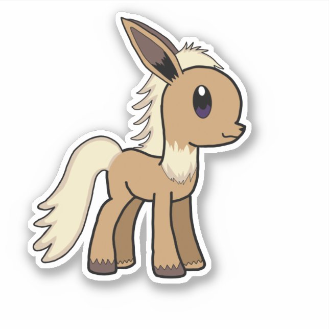 Eve-ony Sticker Pokémon My Little Pony Crossover (Vorderseite)