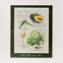 EVE Painted Avocado Botanical Illustration Poster Puzzle