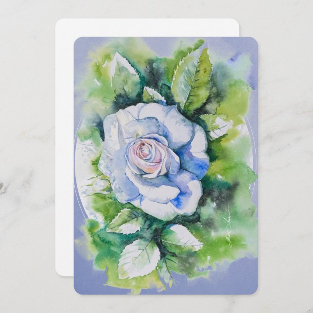 EVE Painted Blume Postcard Karte (Vorne/Hinten)