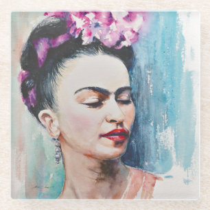 Eve Painted Frida Glasuntersetzer