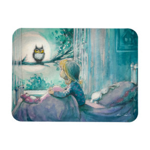 EVE Painted Good Night Owl Magnet