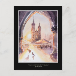 EVE Painted Krakau Old Town Postkarte