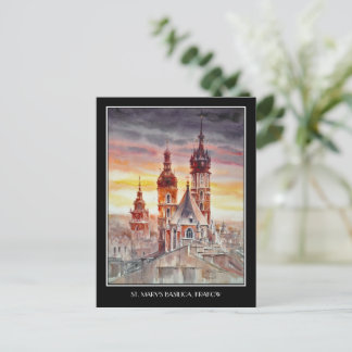 EVE Painted Krakau, Polen Altstadt Card Postkarte