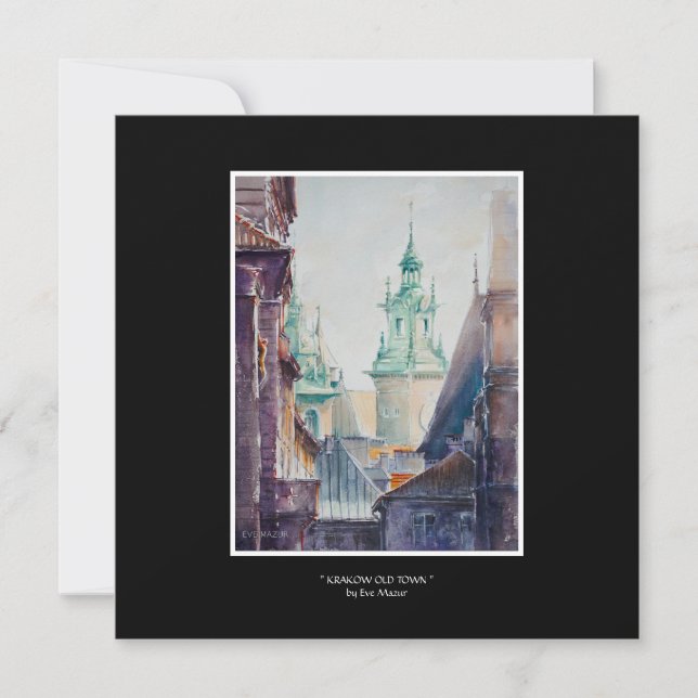 EVE Painted Krakau, Polnische Altstadt Karte (Vorderseite)